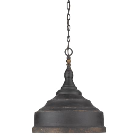 Golden Lighting Keating 3 Light 17" Wide Pendant Antique Black Iron